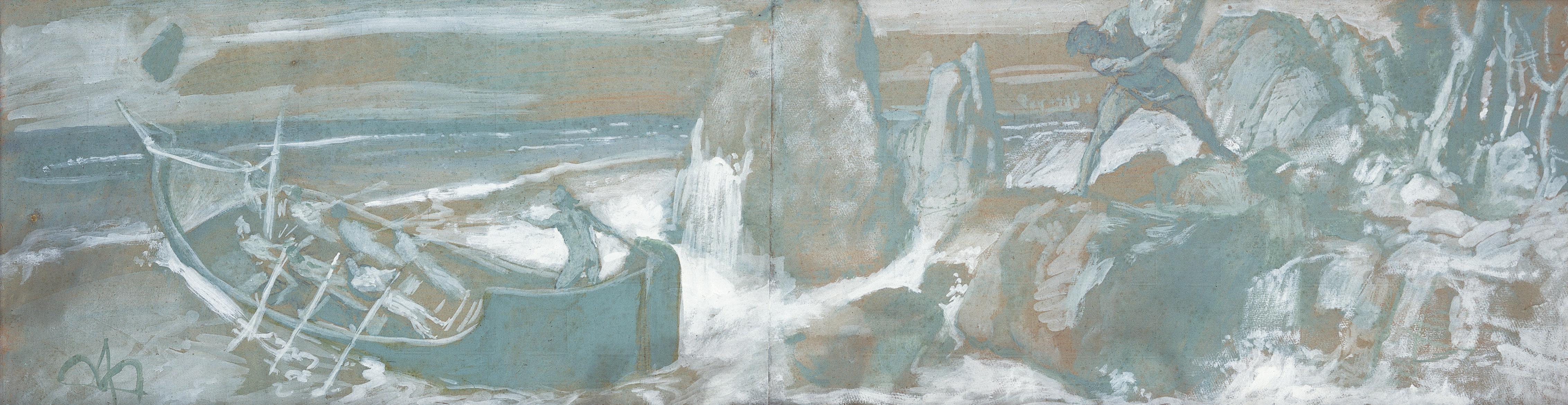 Arnold Bocklin - Ulysse et Polyphème