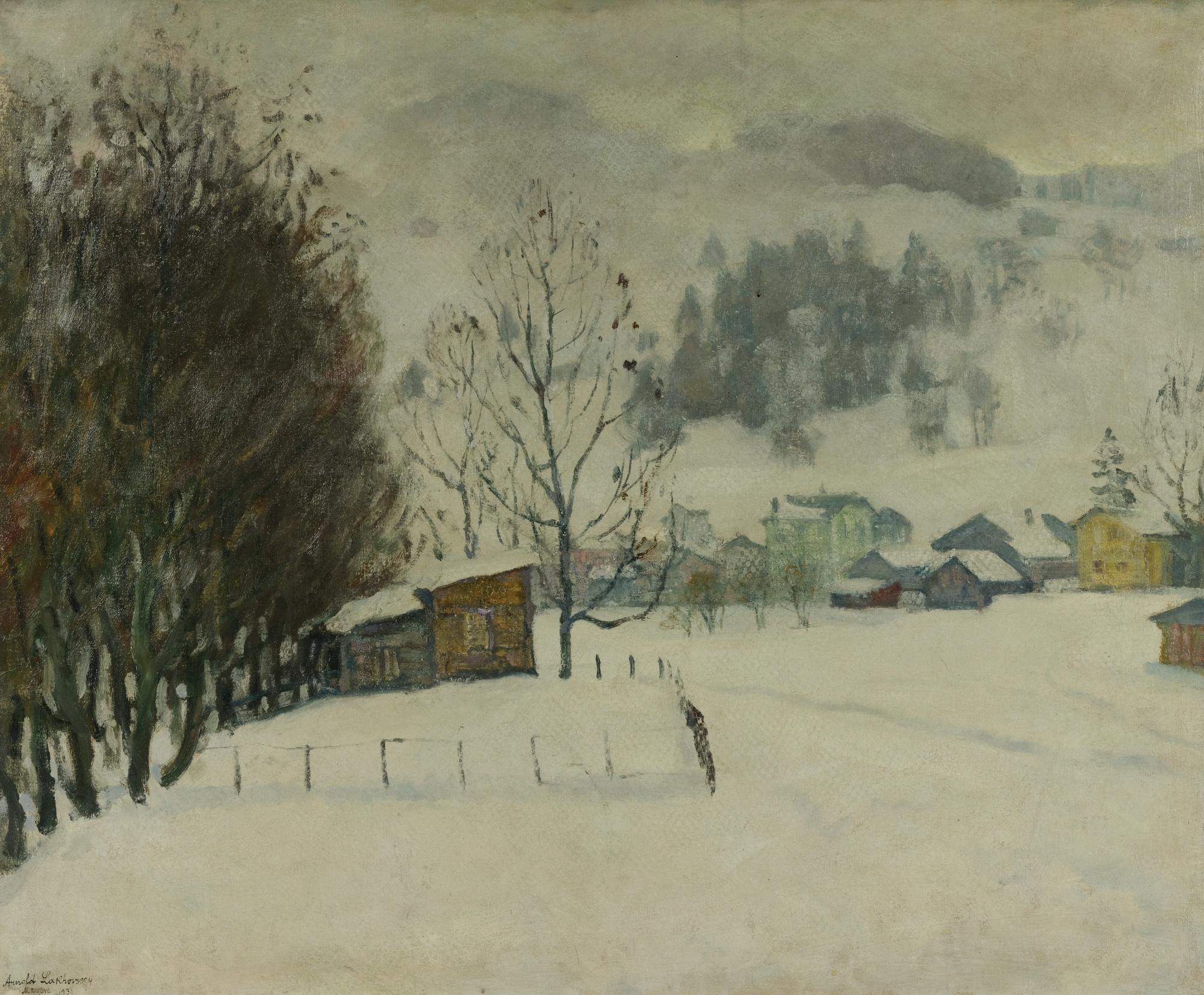 Arnold Borisovich Lakhovsky - Paysage (Brouillard)