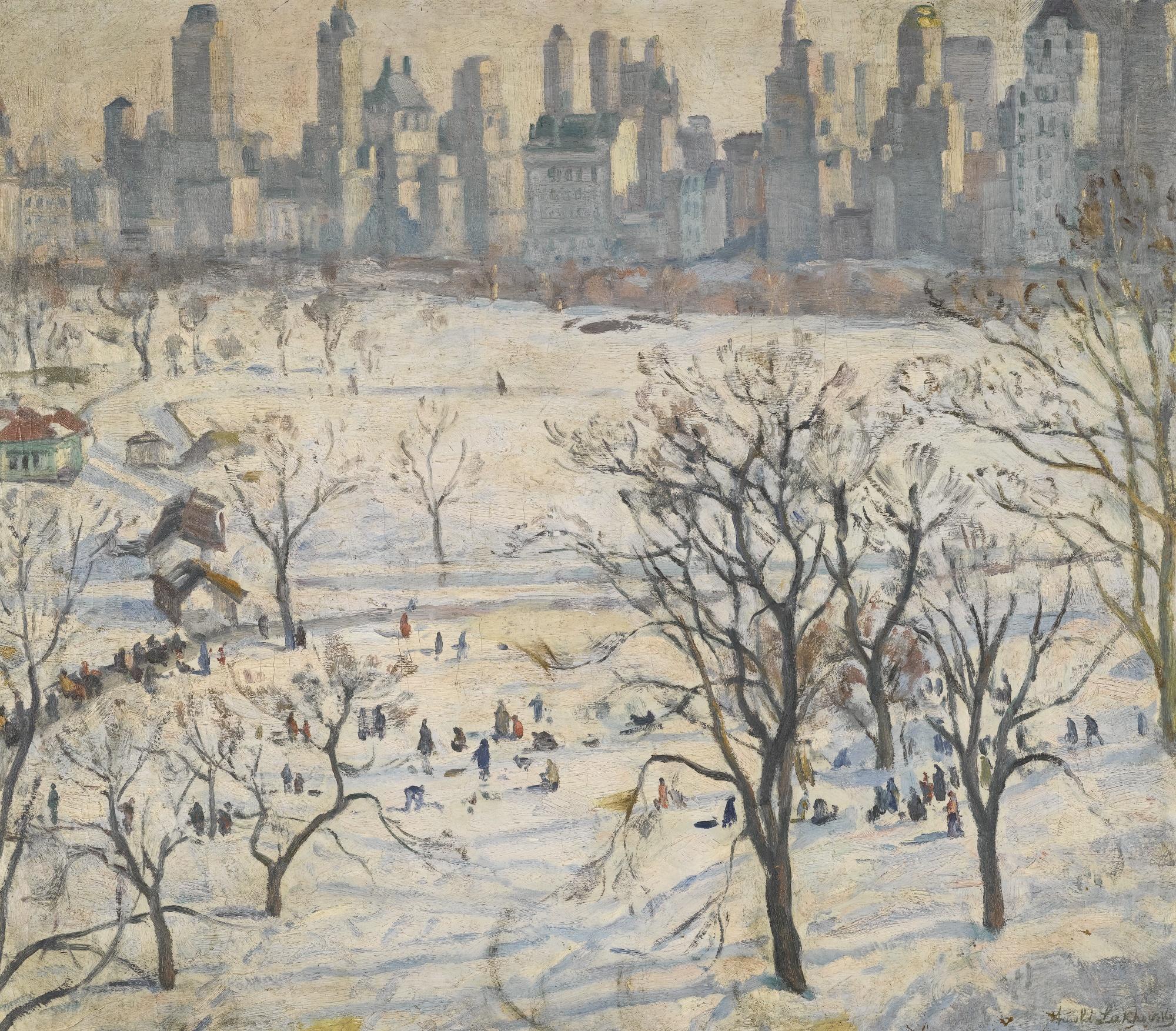 Arnold Borisovich Lakhovsky - Winter In Central Park