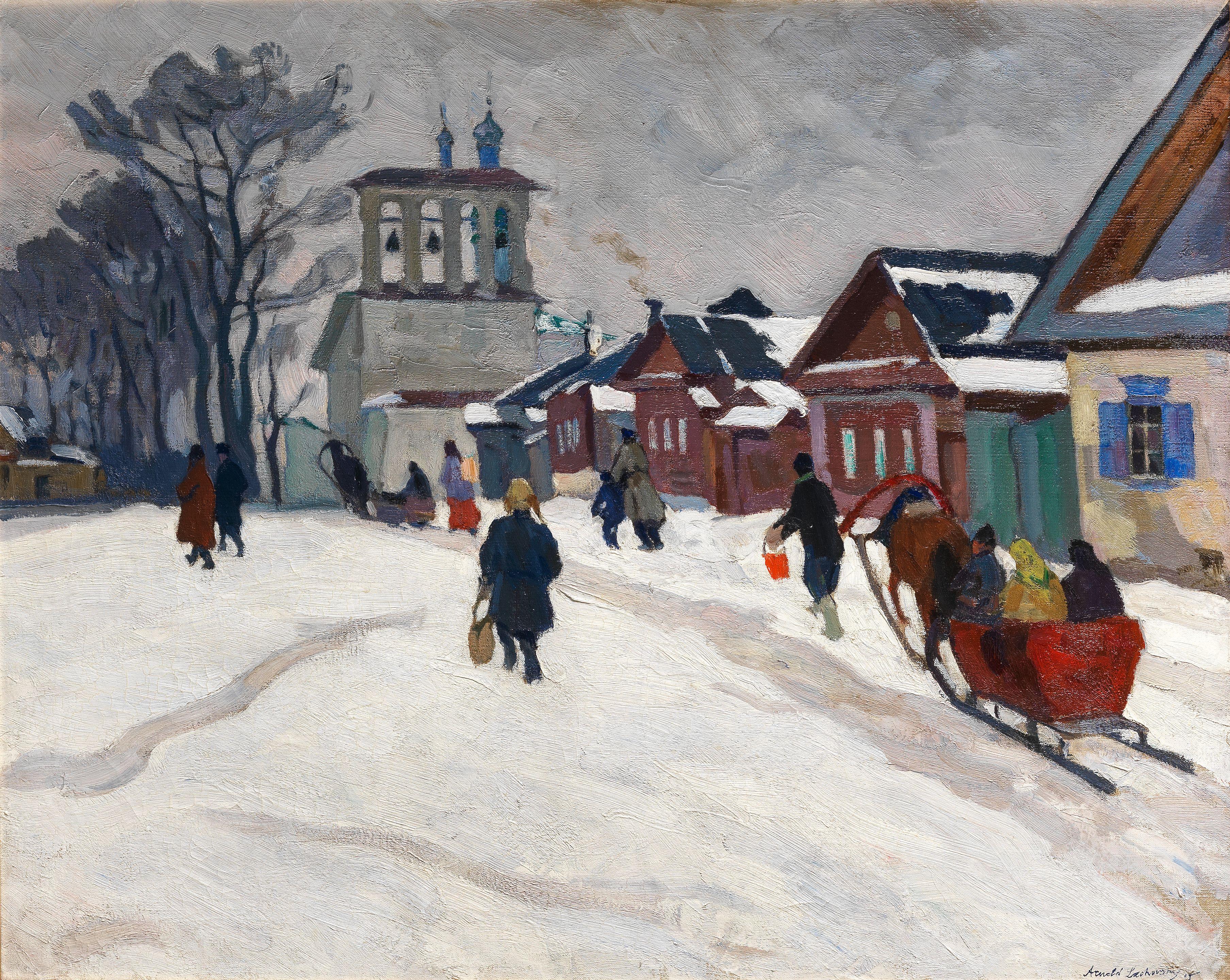 Arnold Borisovich Lakhovsky - Winter Scene