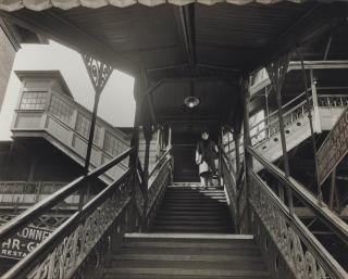 Arnold Eagle - Third Avenue El, 23rd Street Station, 1950