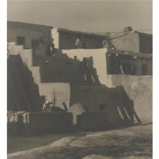Arnold Genthe - Adobe Dwellings, Acoma, New Mexico