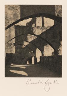 Arnold Genthe - Cloisters of San Jose Mission