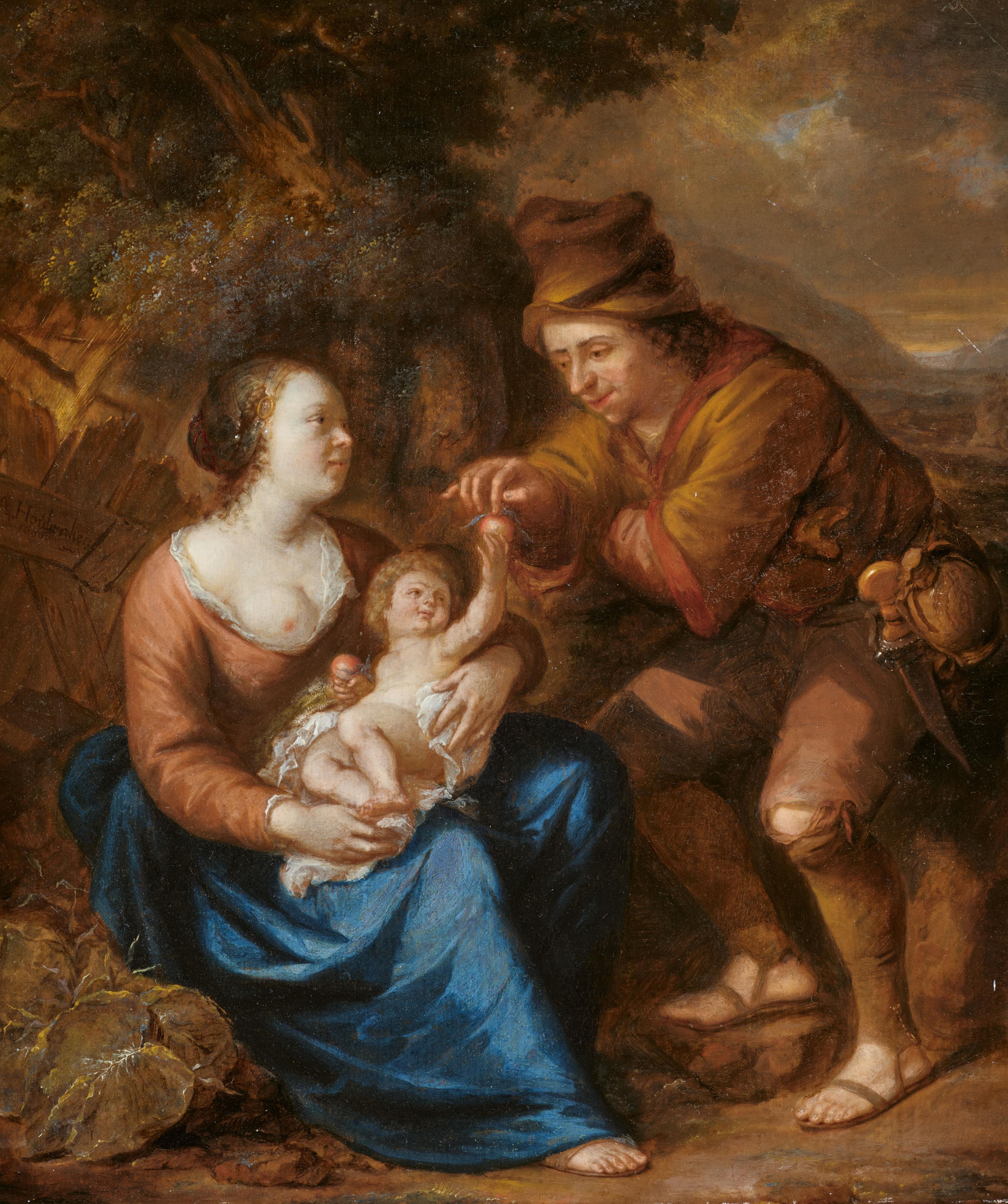 Arnold Houbraken - Ruhe auf der Flucht nach Ägypten