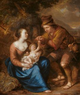 Arnold Houbraken - Ruhe auf der Flucht nach Ägypten