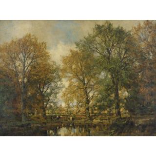 Arnold Marc Gorter - Cattle In A Fall Landscape