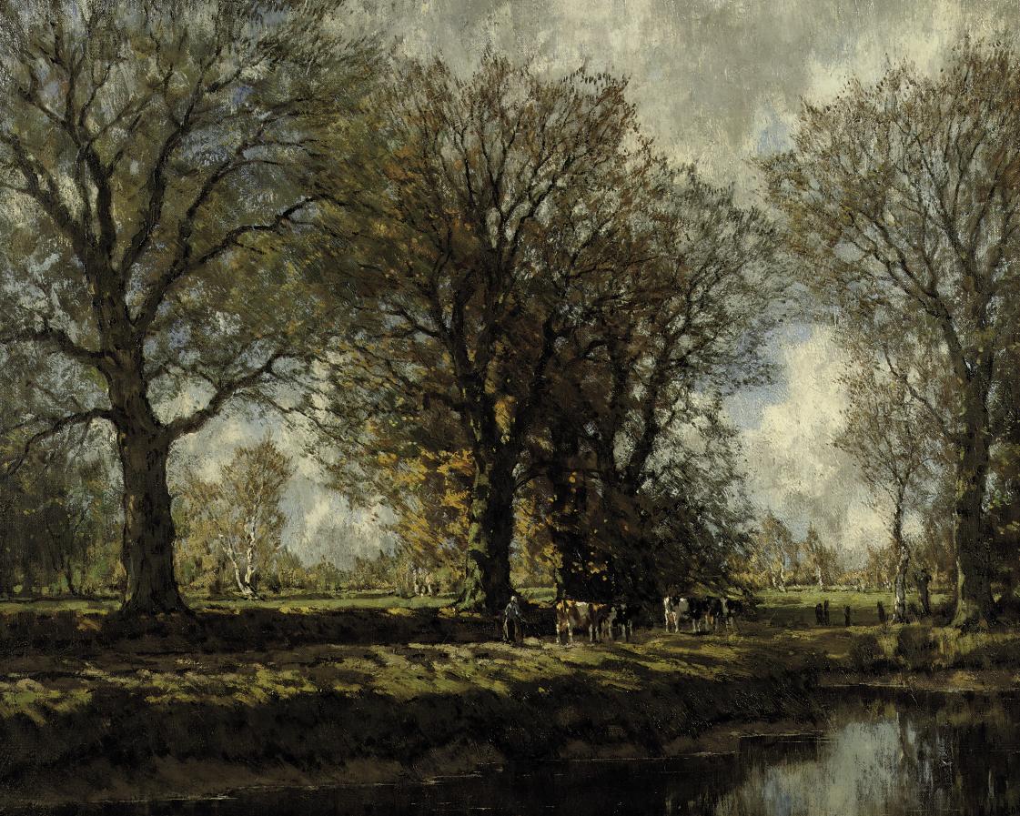 Arnold Marc Gorter - Cattle on a Sunlit Path
