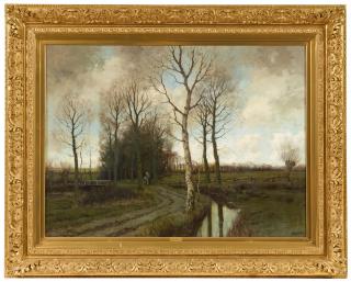 Arnold Marc Gorter - Herbstlandschaft mit Bachlauf