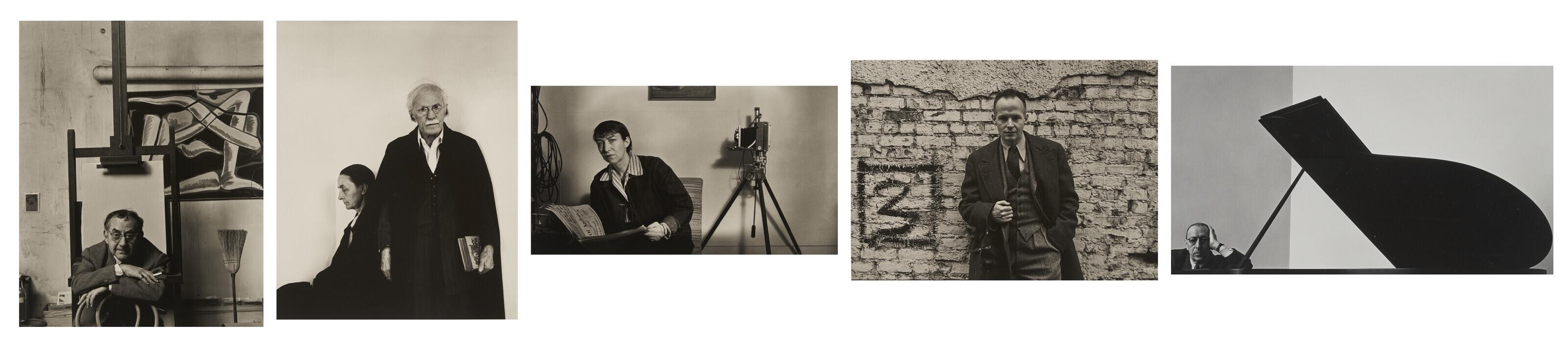 Arnold Newman - Alfred Stieglitz and Georgia O\'Keeffe, An American Place, New York City, 1944; Berenice Abbott, New York ,1944; Henri Cartier-Bresson, NYC, 1947; Igor Stravinsky, 1946; Man Ray, Paris, 1960