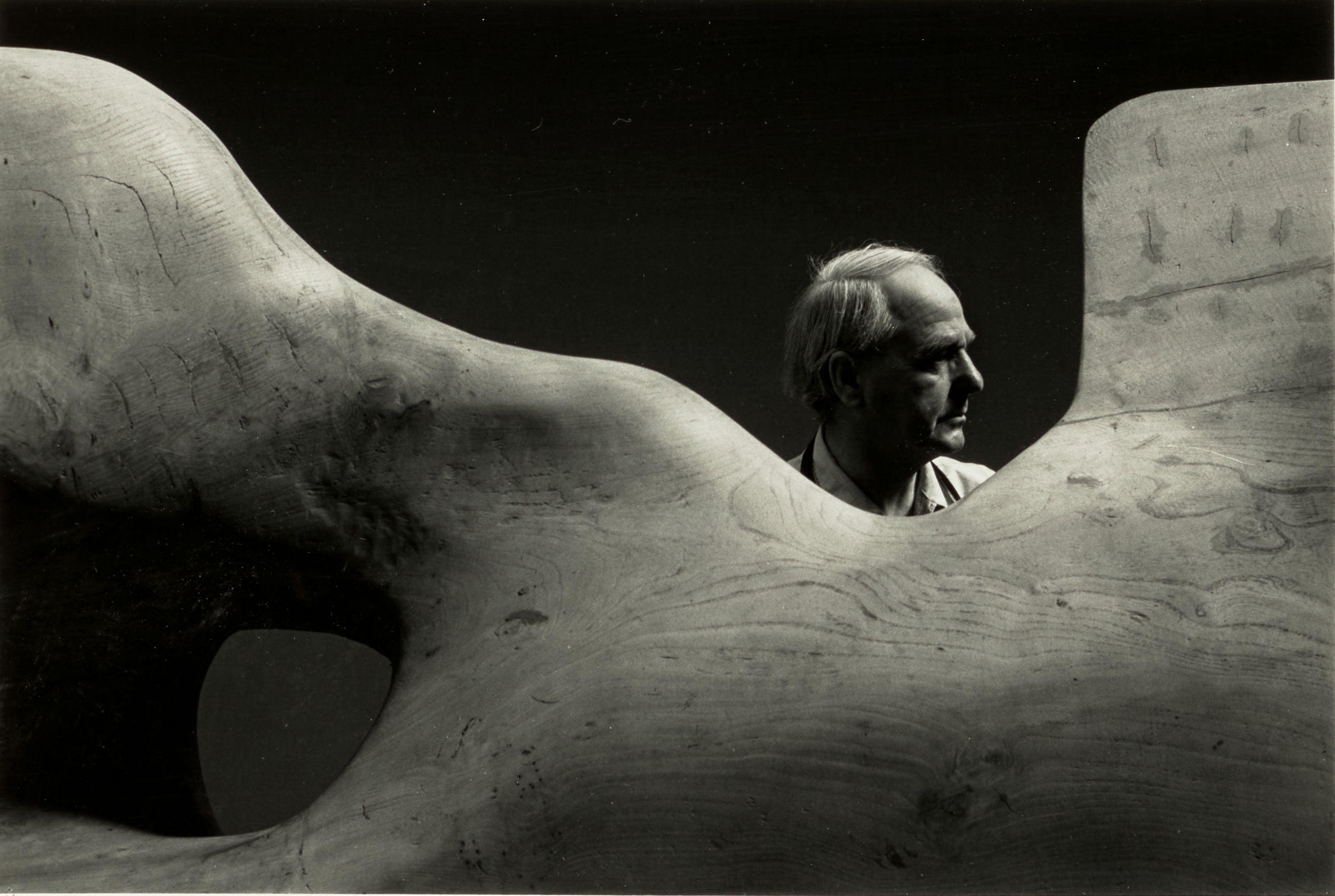 Arnold Newman - \'Henry Moore, Much Hadham, England\'