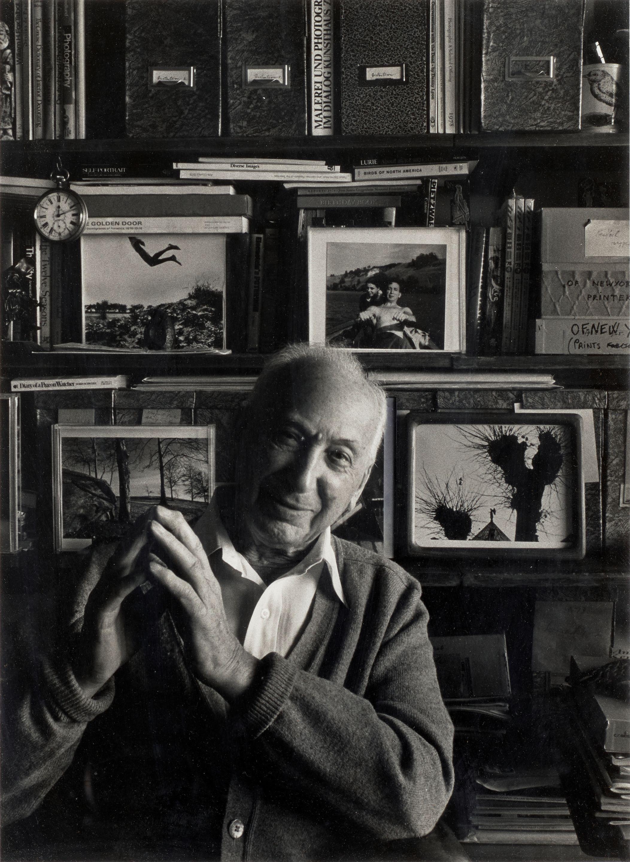 Arnold Newman - Portrait of André Kertész in his office