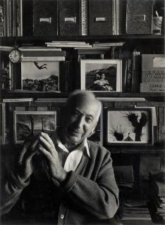 Arnold Newman - Portrait of André Kertész in his office