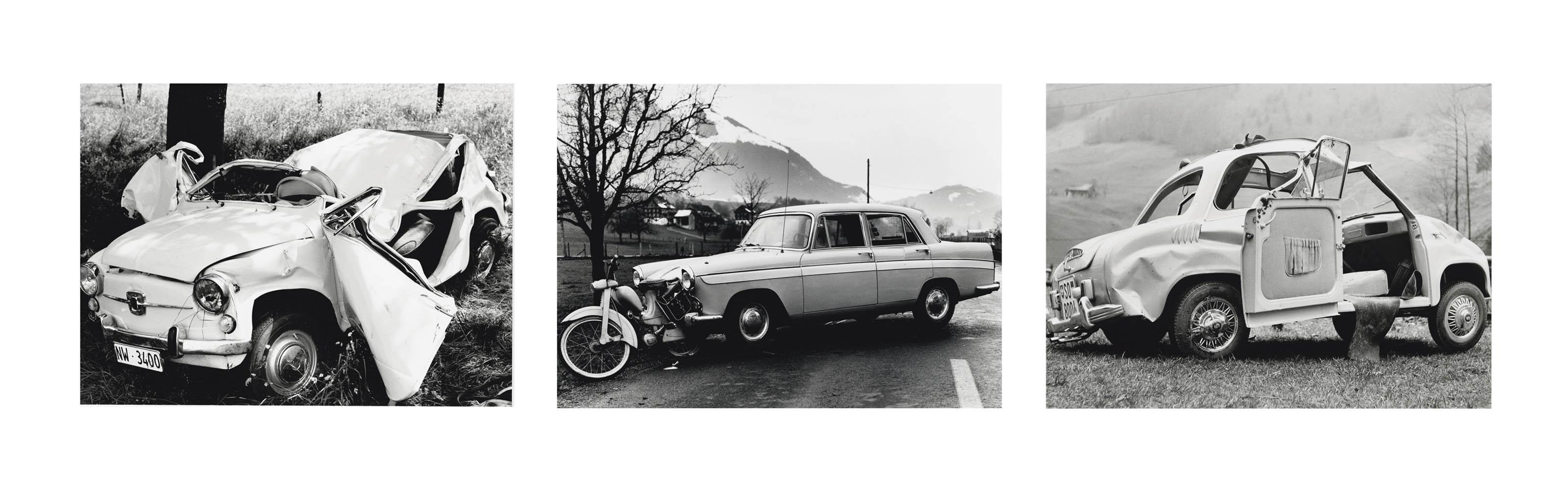 Arnold Odermatt - Sammelnummer von drei Fotografien: Stansstad, 1967  Stans, 1959  Wolfenschiessen, 1957 (Aus der Serie Karambolage)