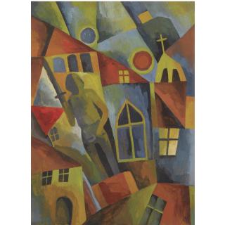 Arnold Topp - Der Brandenburger Roland Vor Dem Neustädtischen Rathaus (Roland From Brandenburg In Front Of The Neustadt Town Hall)