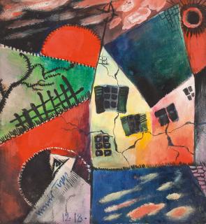 Arnold Topp - Haus mit Windrose