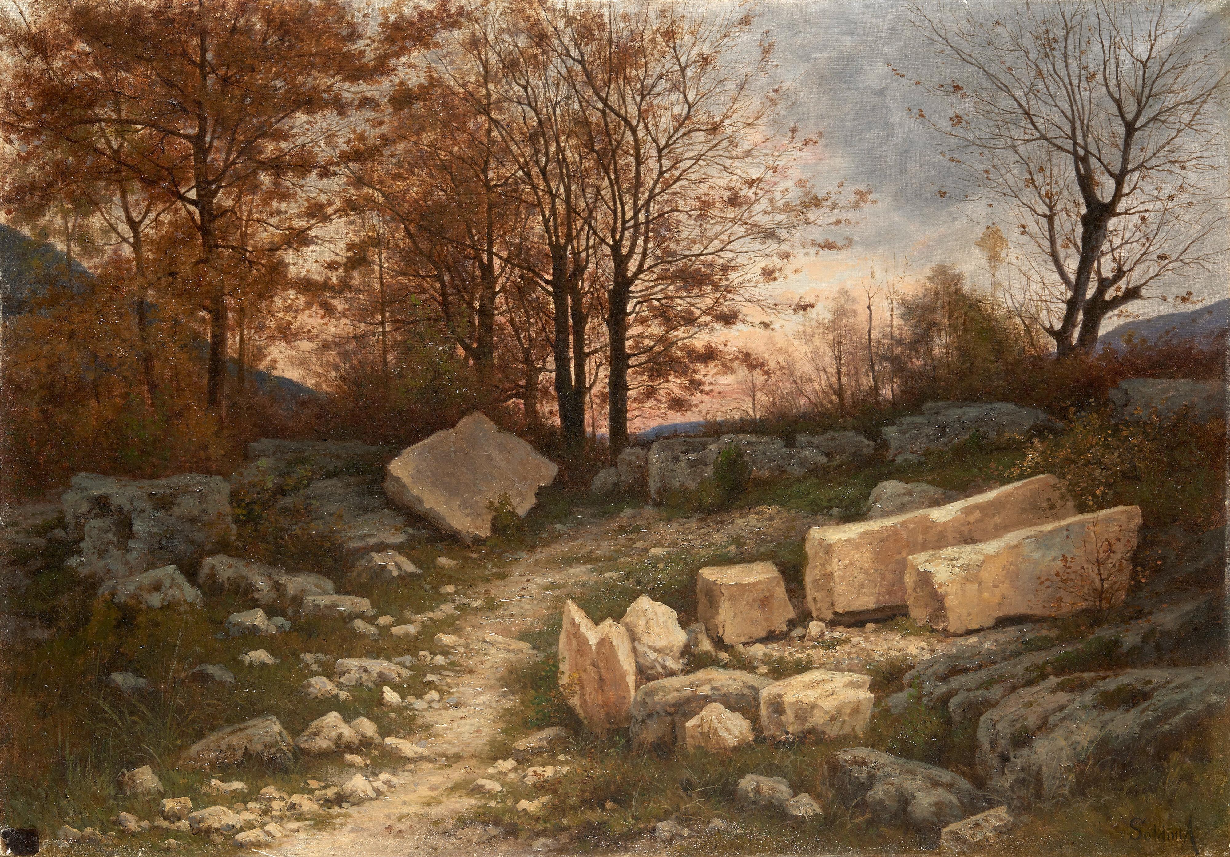 Arnoldo Soldini - Paesaggio autunnale