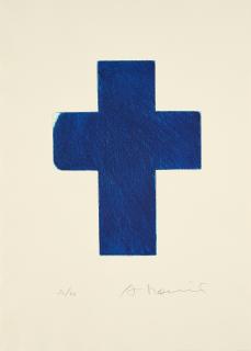 Arnulf Rainer - Blaues Kreuz.