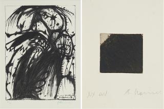 Arnulf Rainer - Konvolut von 2 Druckgrafiken.