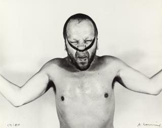 Arnulf Rainer - Ohne Titel aus: der Gummibandserie der Face Farces