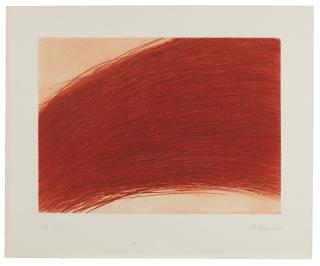Arnulf Rainer - Paysage rouge brique