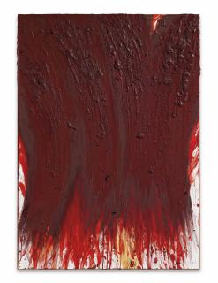 Arnulf Rainer - Roter Behang (Red Hanging)