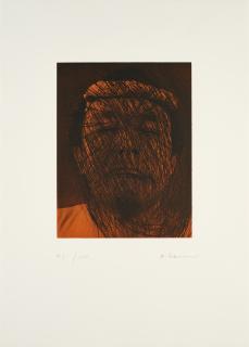 Arnulf Rainer - Selbstportrait Kopfschmerzen.