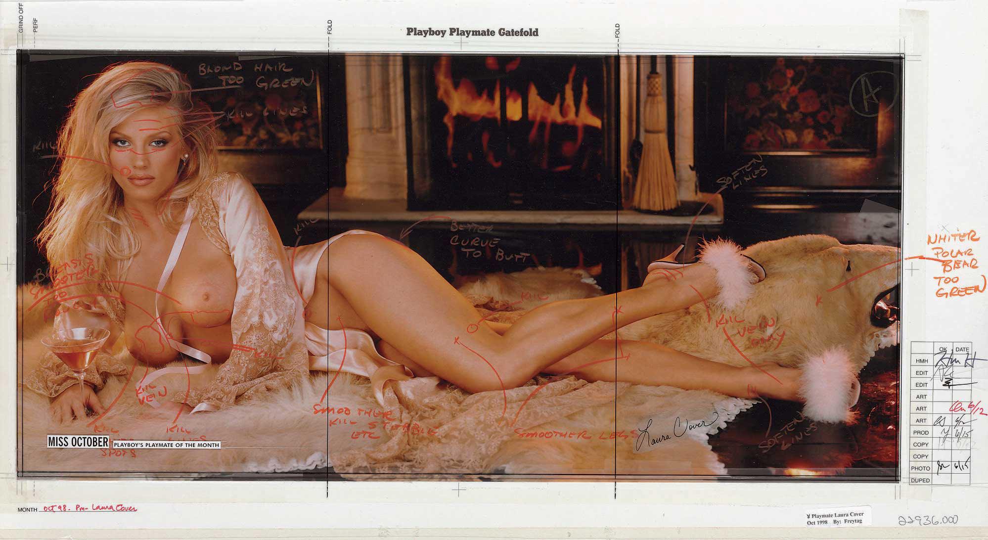 Arny Freitag - Laura Cover, October Playmate of the Month, 1998