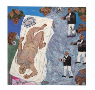 Arpita Singh - Man Carrying Flowers