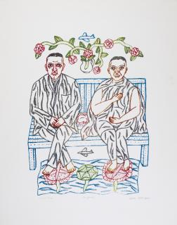 Arpita Singh - Untitled (Couple)