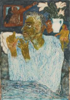 Arpita Singh - Untitled (Man And Three Women)