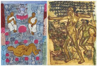 Arpita Singh - Untitled (Women); The Hunter