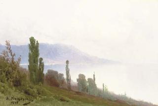 Arsenii Ivanovich Meshcherskii - A Crimean coastal Landscape