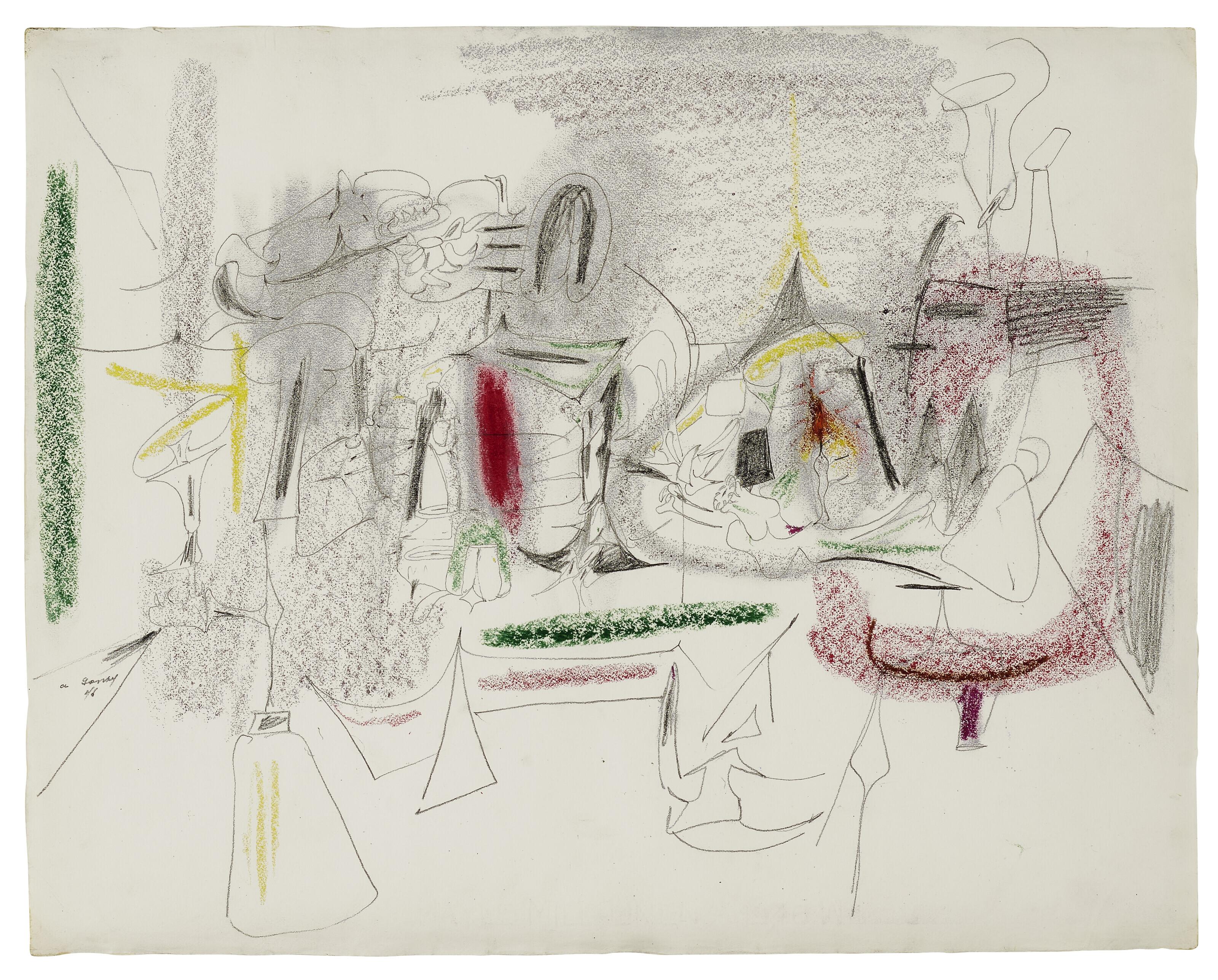Arshile Gorky - Untitled (Drawing)
