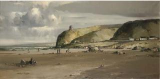 Arther H. Twells, R.U.A. - At The Coast