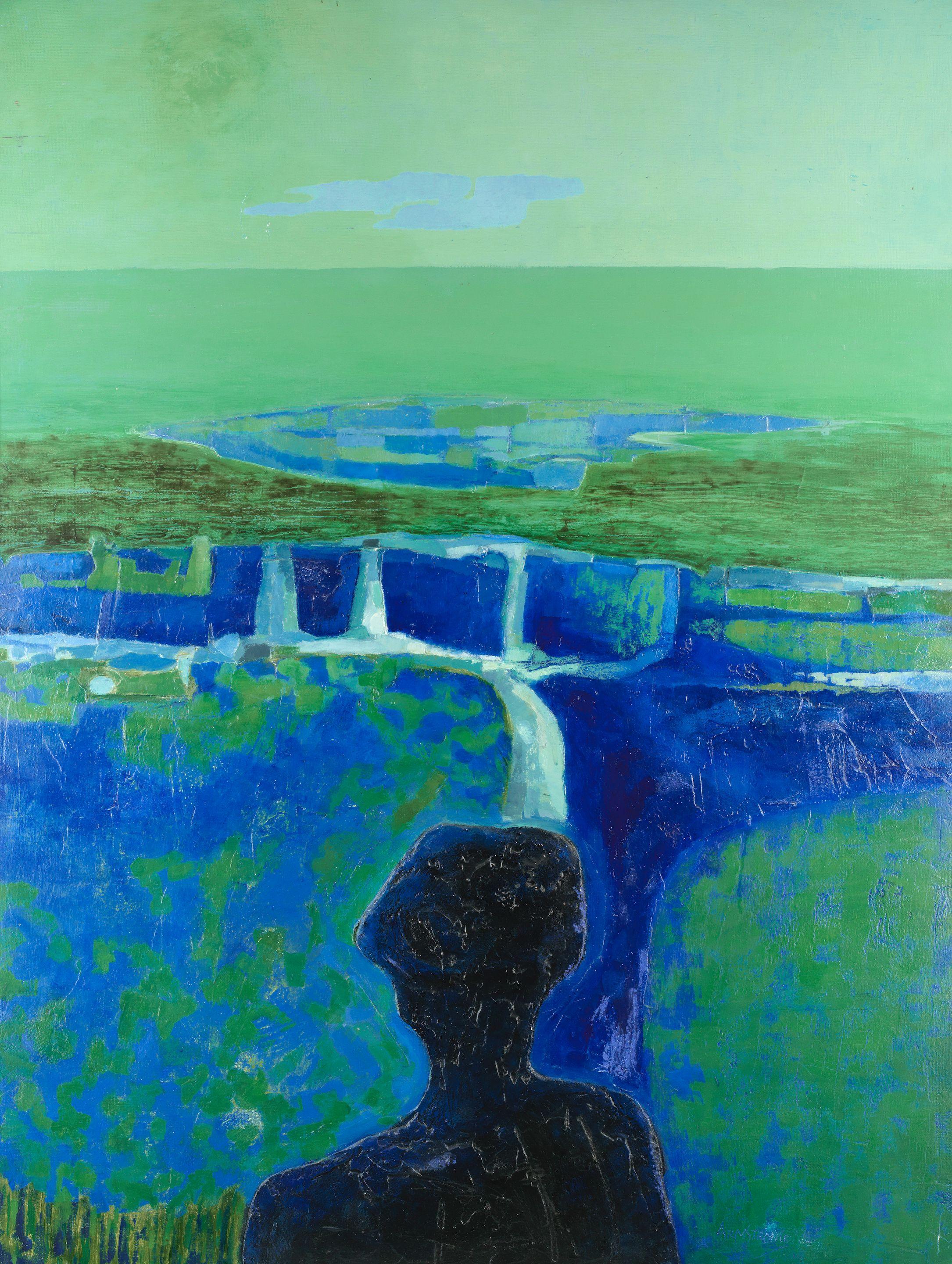 Arthur Armstrong R.H.A. - Landscape in Blues & Greens