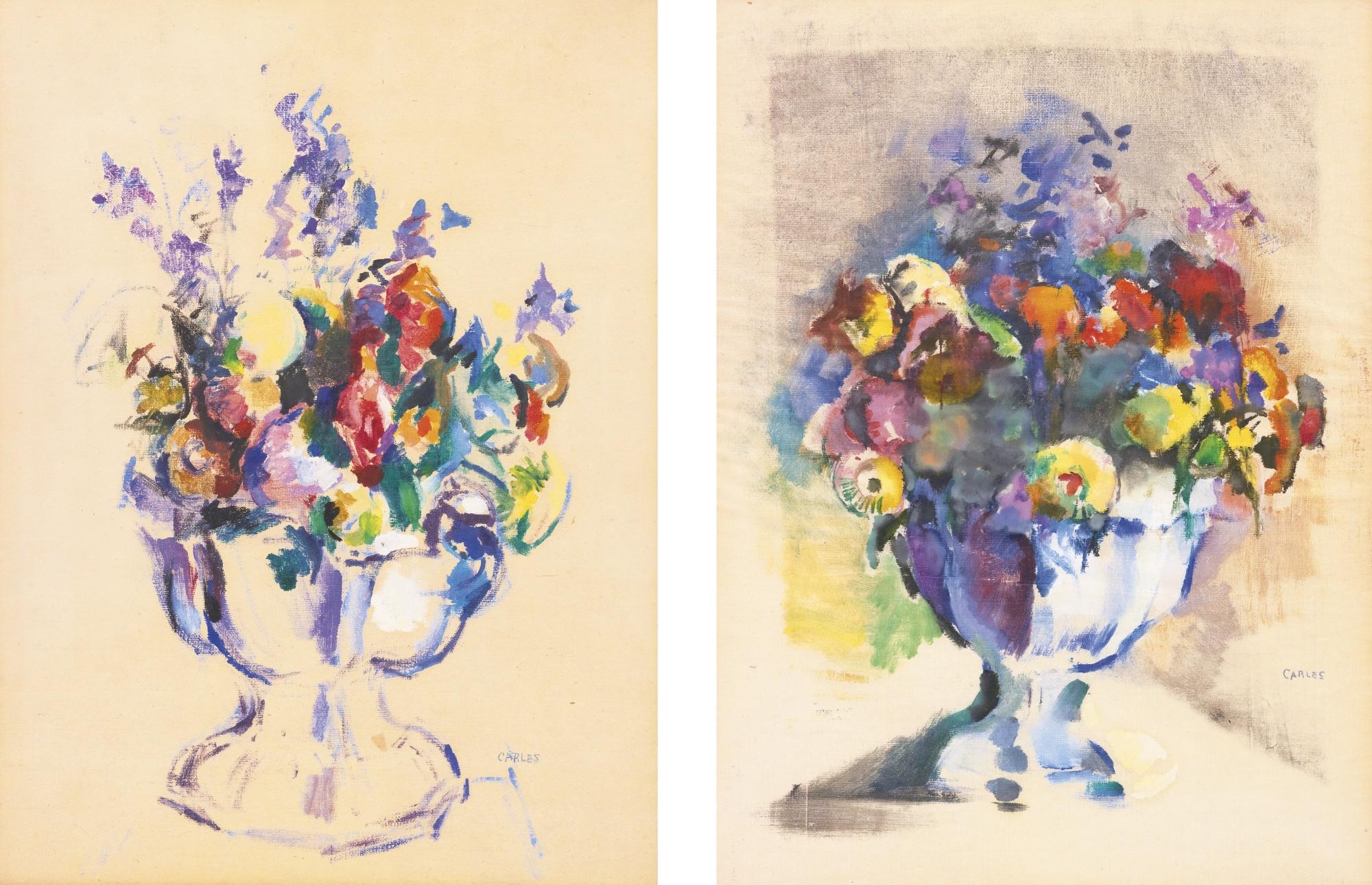 Arthur Beecher Carles - Flowers Ii And Flowers Iii: Two Works