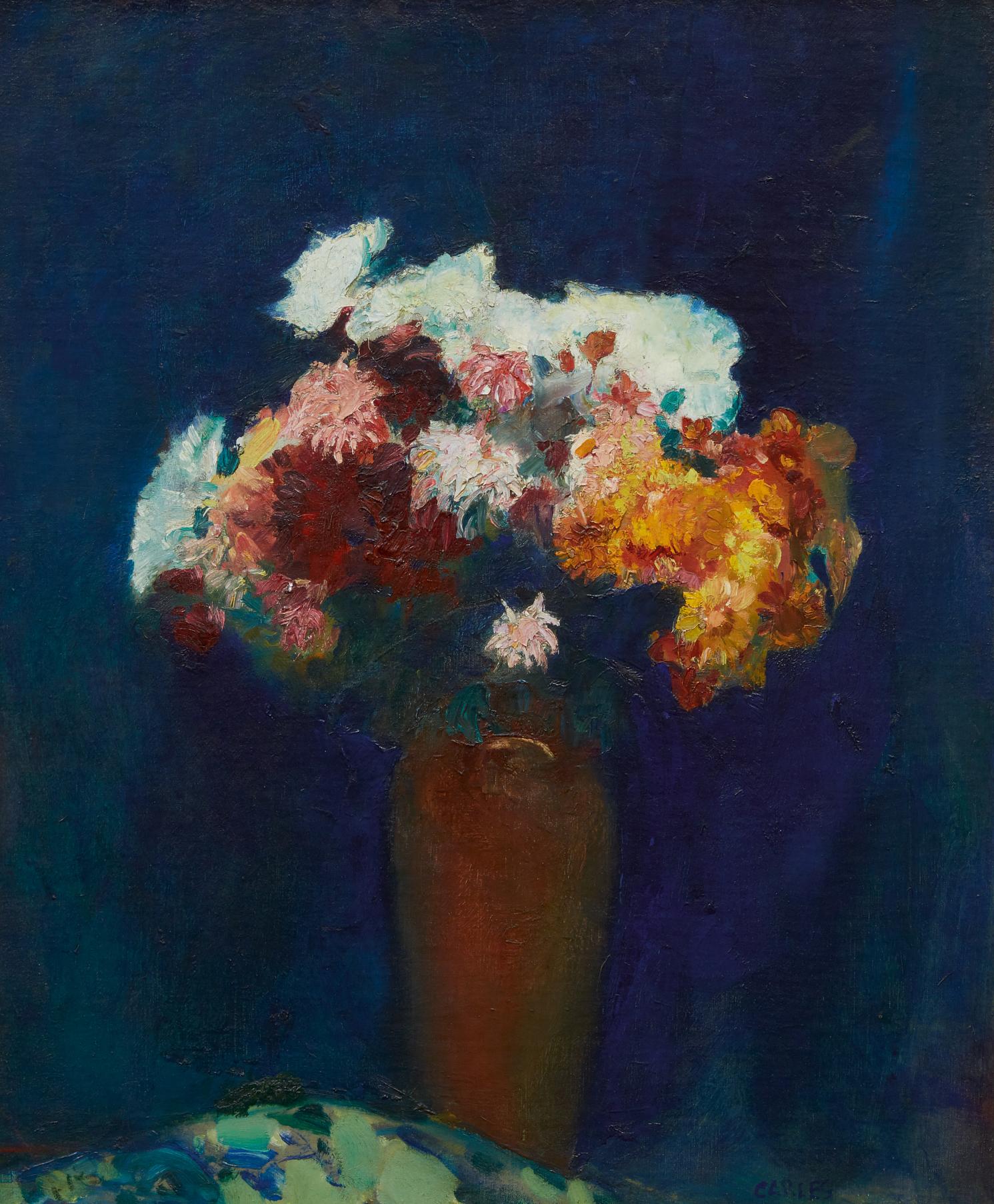 Arthur Beecher Carles - Still Life With Chrysanthemums