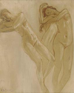 Arthur Bowen Davies - Study Of Female Nudes