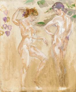 Arthur Bowen Davies - Two Nude Figures