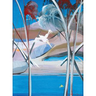 Arthur Boyd - Australian Hillside With Pelican And Fish
