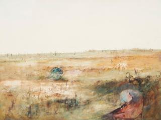 Arthur Boyd - Bride in Wimmera Landscape, c.1967