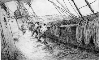 Arthur Briscoe - Making sail