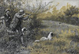 Arthur Burdett Frost - An Unexpected Covey