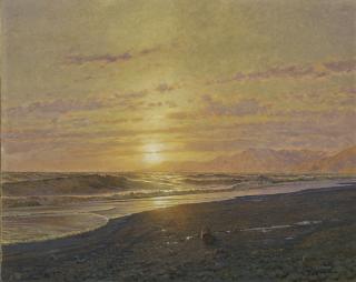 Arthur Calame - Soleil Couchant Sur La Mer (Bordighera)