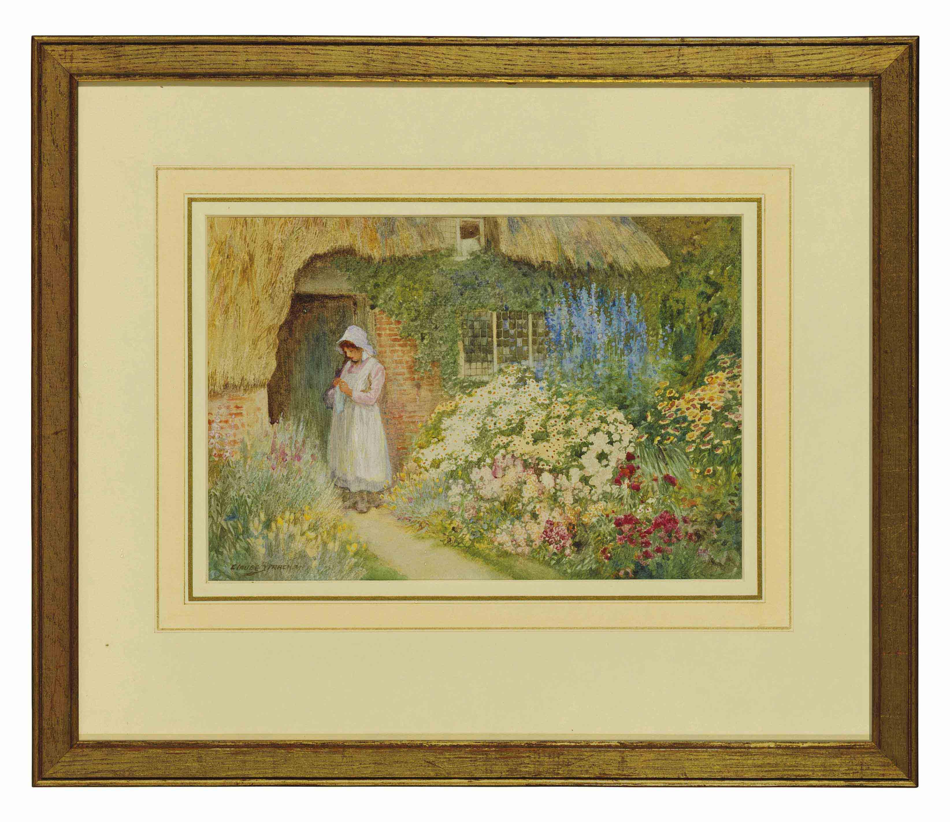 Arthur Claude Strachan - An English cottage garden