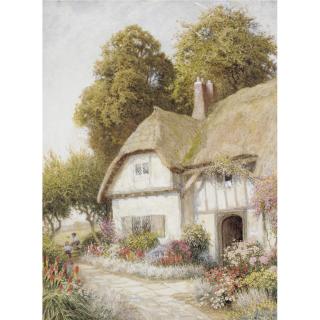 Arthur Claude Strachan - Cottage Scene