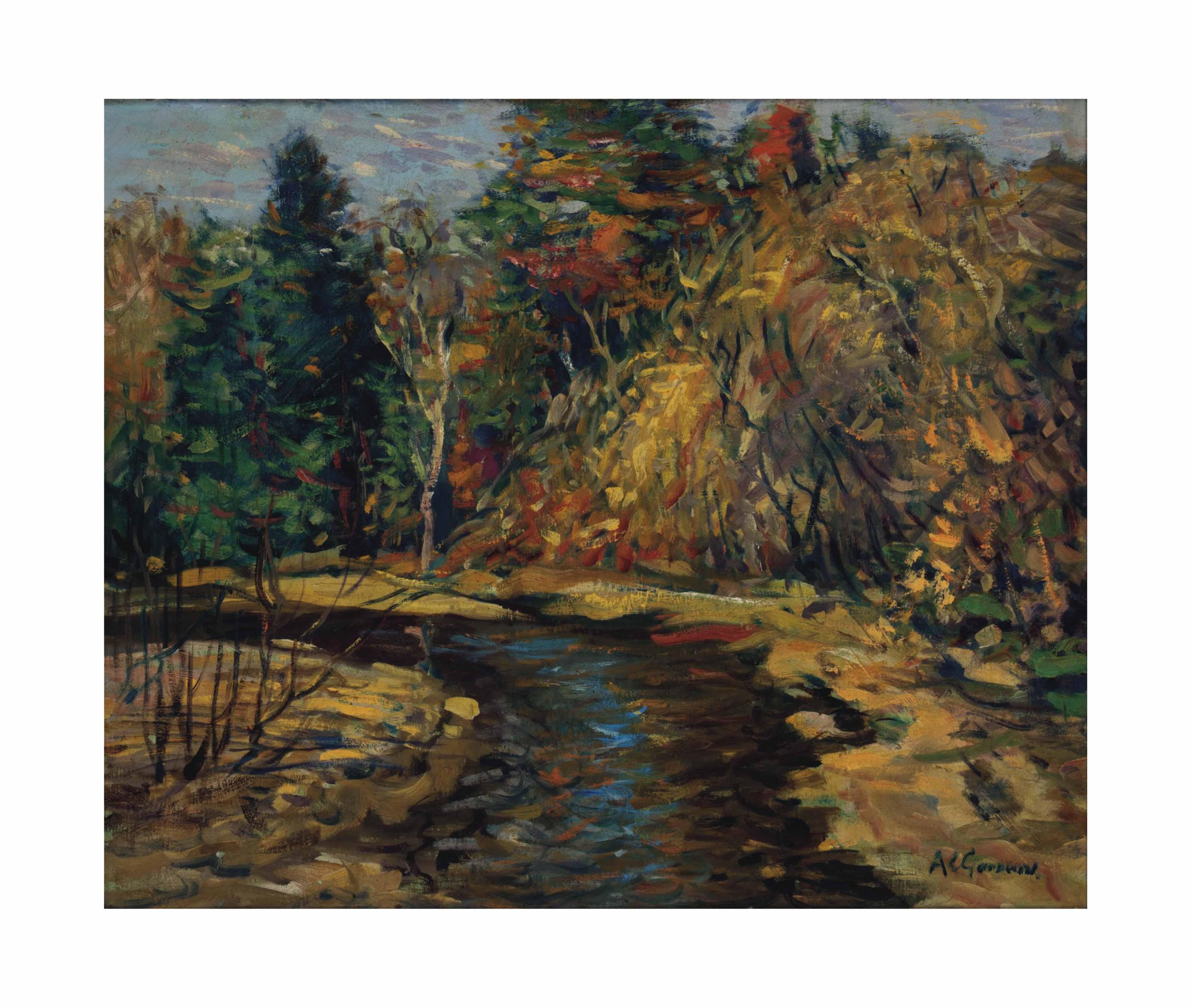 Arthur Clifton Goodwin - Forest landscape with brook