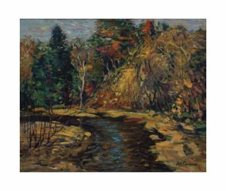 Arthur Clifton Goodwin - Forest landscape with brook