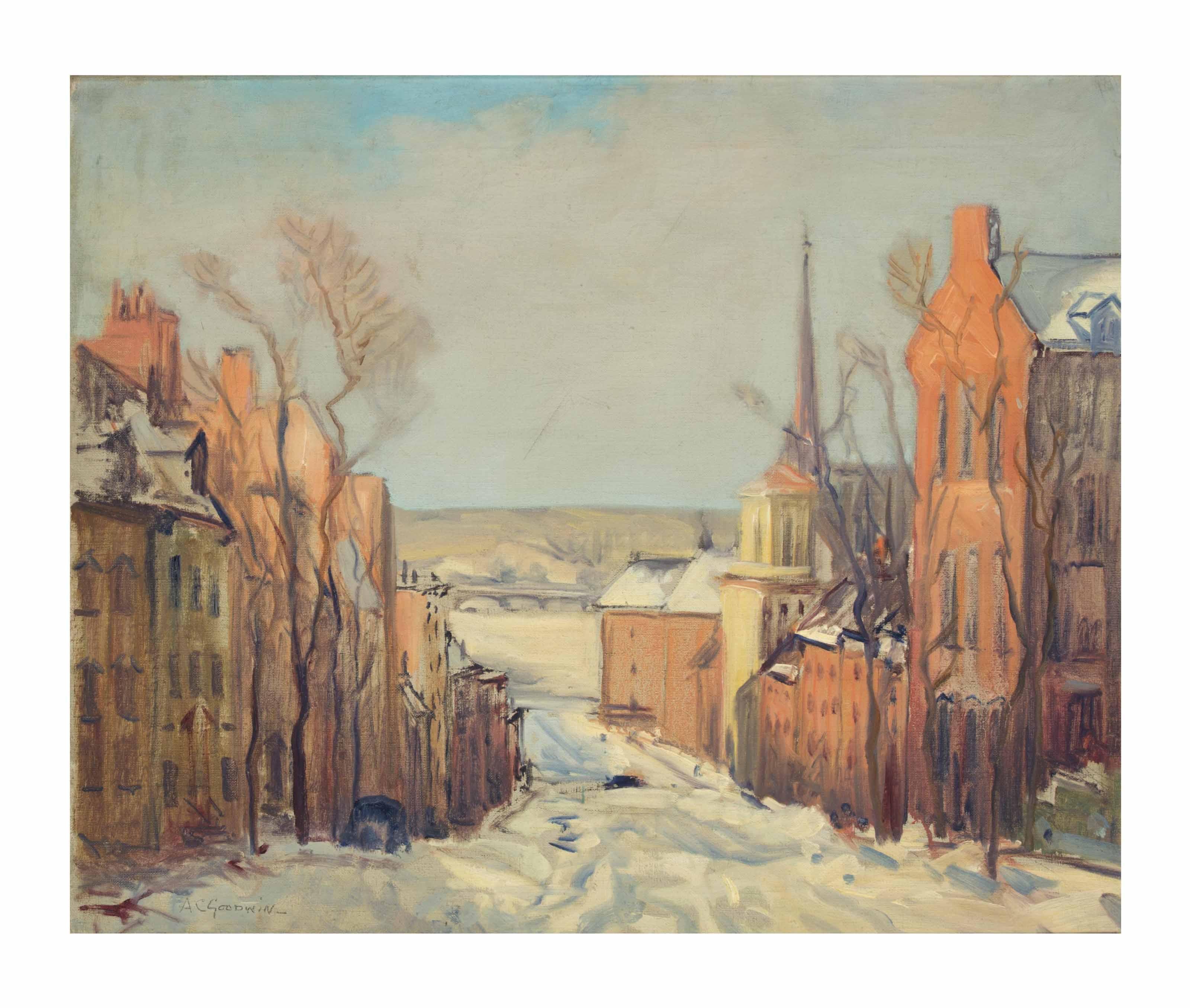 Arthur Clifton Goodwin - Joy Street, Beacon Hill, Boston