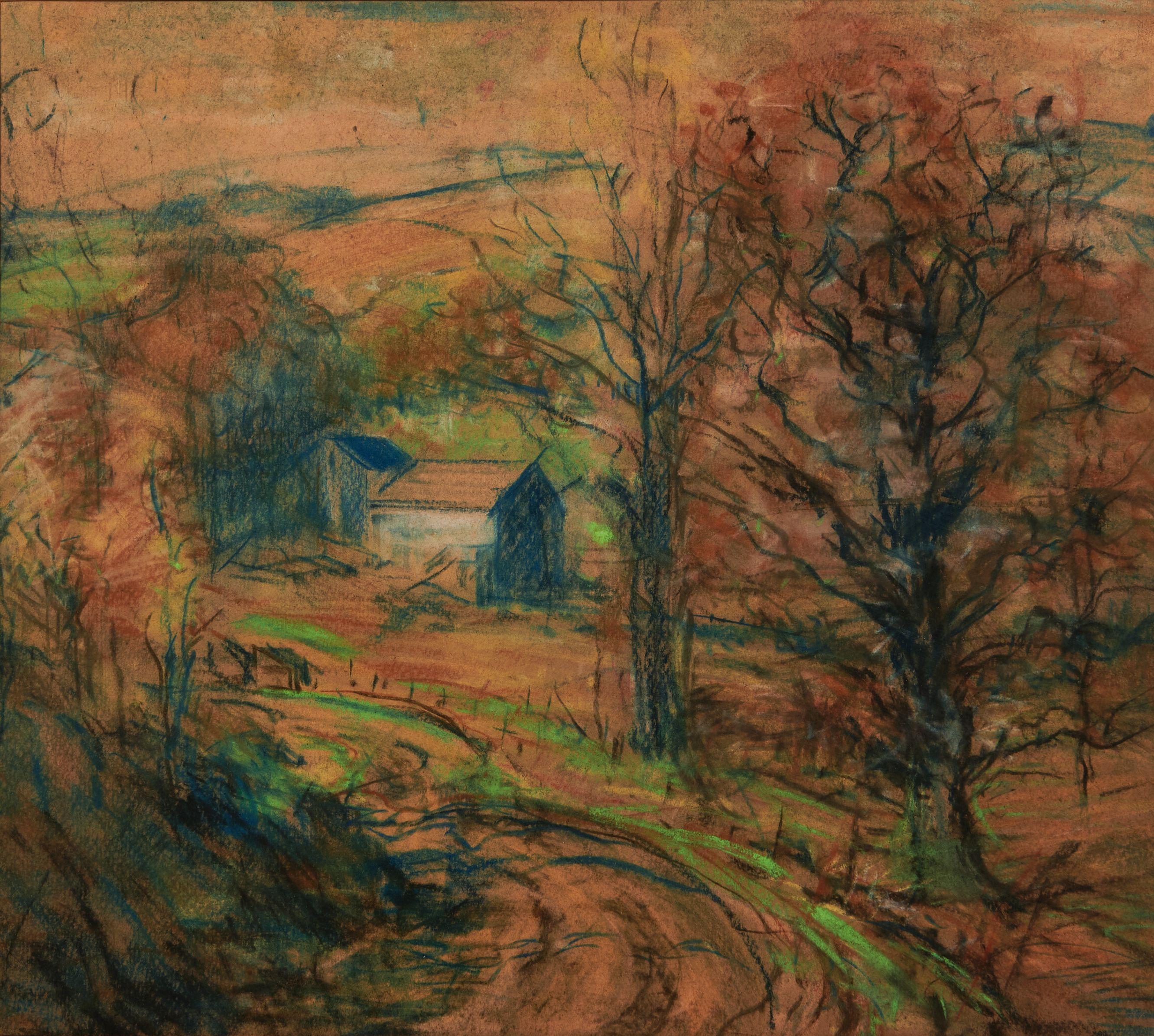 Arthur Clifton Goodwin - Road to the Farm, Autumn